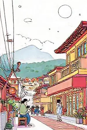 《织光师》角色三视图套装，正面侧身背面排在同一条水平线上