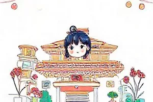 《水色校园》背景素材，教室走廊光线从窗户斜切进来